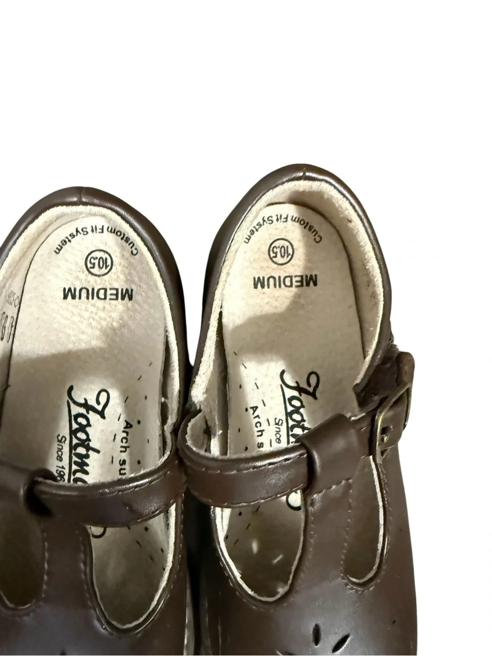 Footmate Sherry Brown Mary Jane Shoe with Buckle
